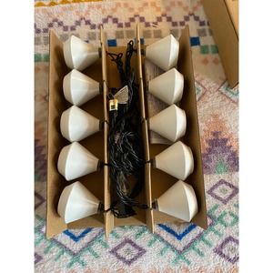 10-Count Metal White Dome String Lights